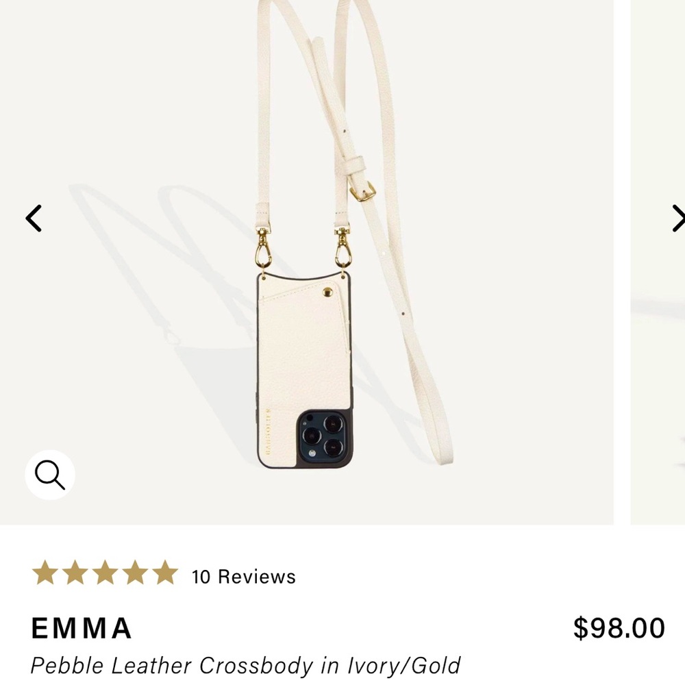 Bandolier Emma 13 pro max case and studded strap!